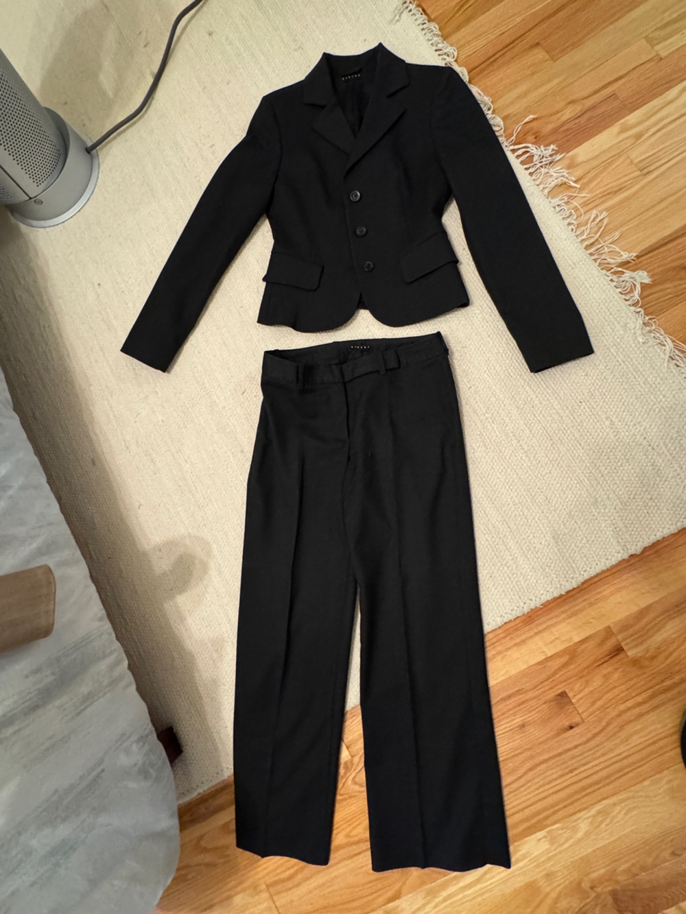 Sisley Classic Black Women's Suit Jacket and Pants Set - Elegant Professional